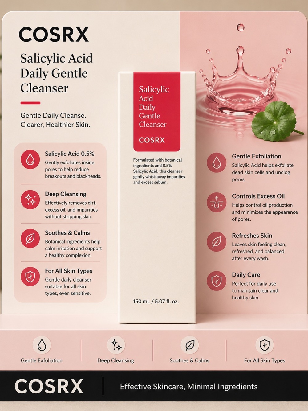 COS Salicylic Acid Daily Gentle Cleanser